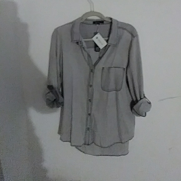 Velvet heart Grey blouse - Picture 2 of 3